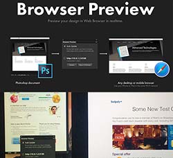PS扩展面板－网页实时预览(仅Mac系统)：Browser Preview